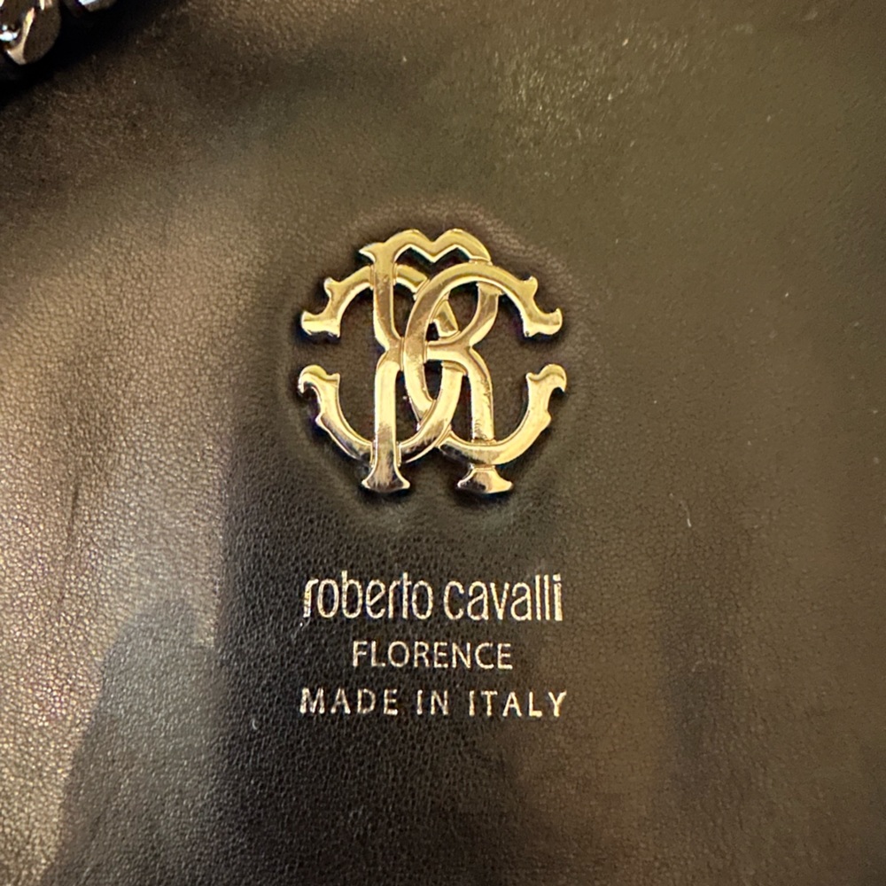 Amazing Roberto Cavalli Shimmery Python Handbag - image 8